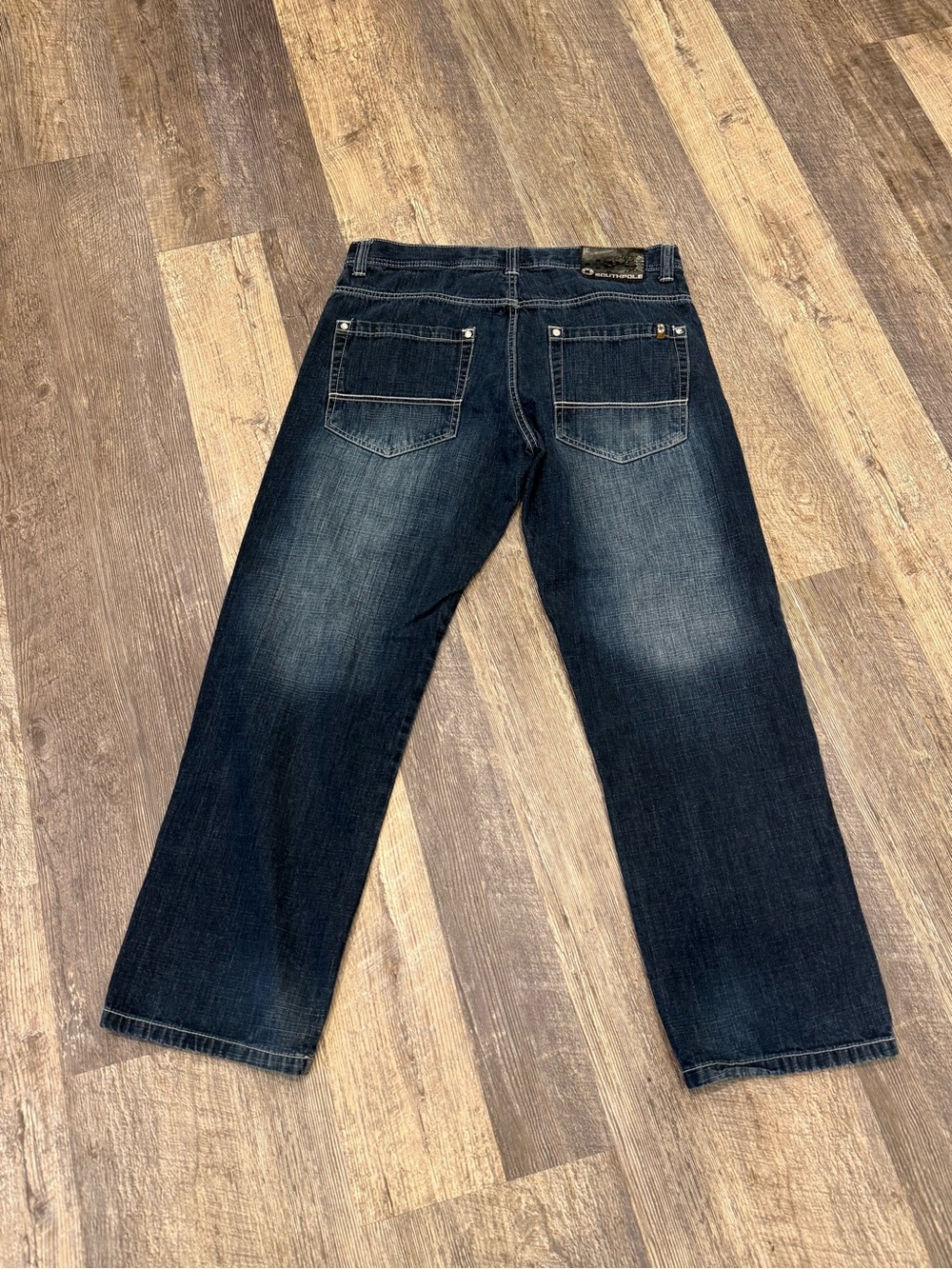 South Pole 4180 Men's Relaxed Dark Blue Jeans Baggy Skater Grunge Size 36x32